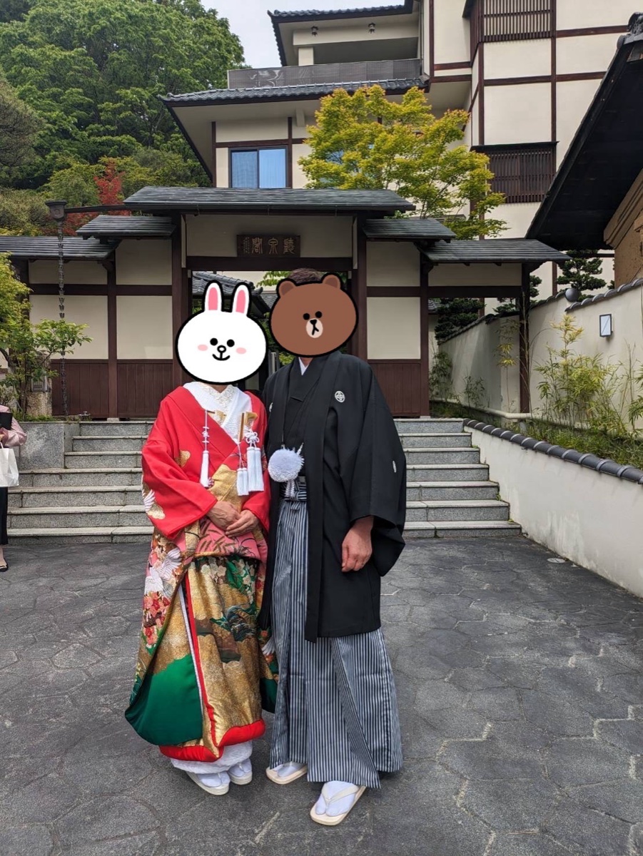 結婚式のおふたり